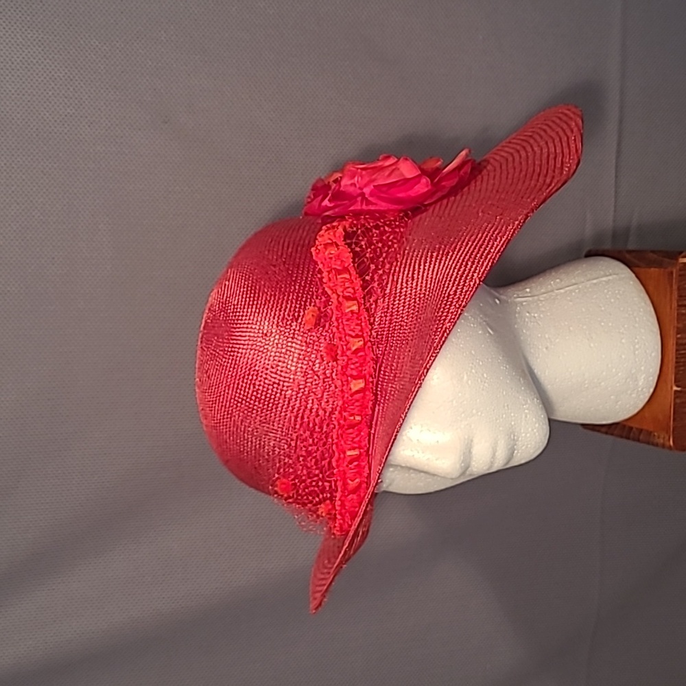 Joe Bill Miller Red Fancy Fashion Hat